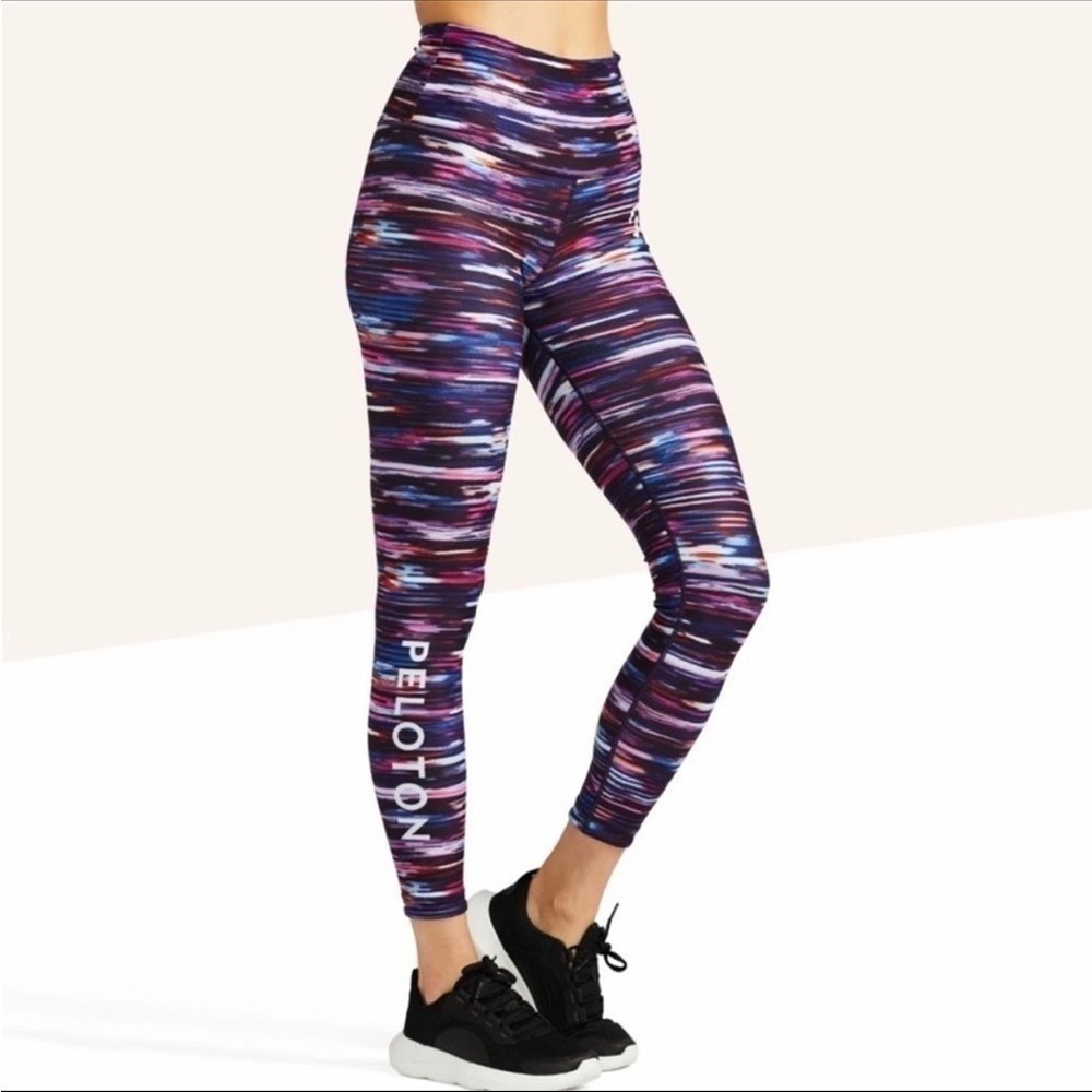 Peloton x WITH Melody High Waisted Leggings M | 7/8 Length Abstract Print